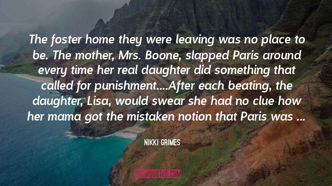 Punishment quotes by Nikki Grimes