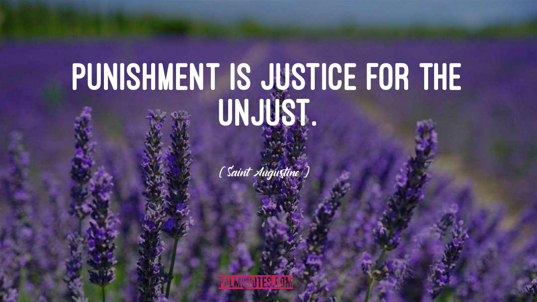 Punishment quotes by Saint Augustine