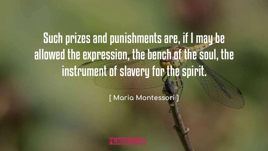 Punishments quotes by Maria Montessori