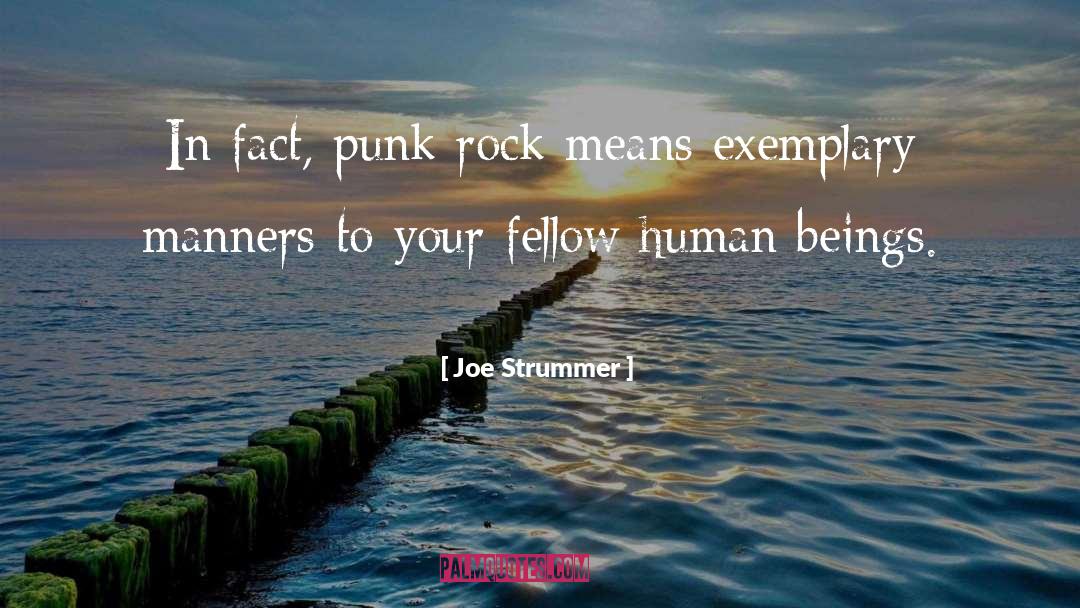 Punk Rock quotes by Joe Strummer