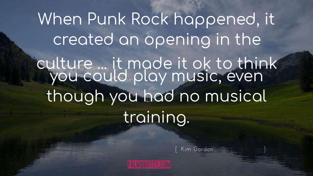 Punk Rock quotes by Kim Gordon