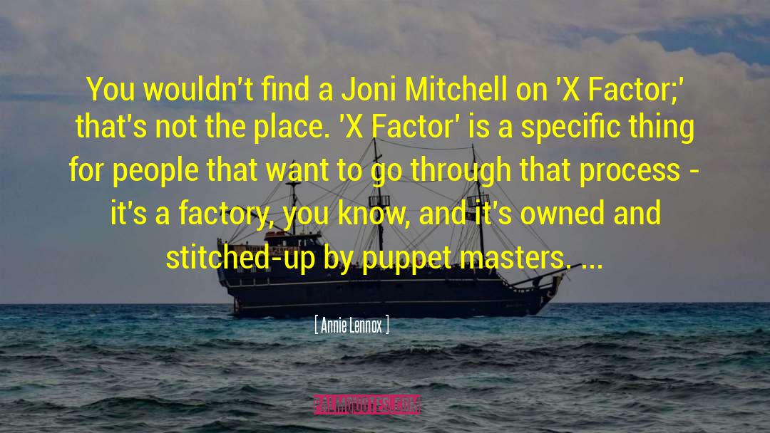 Puppet Masters quotes by Annie Lennox