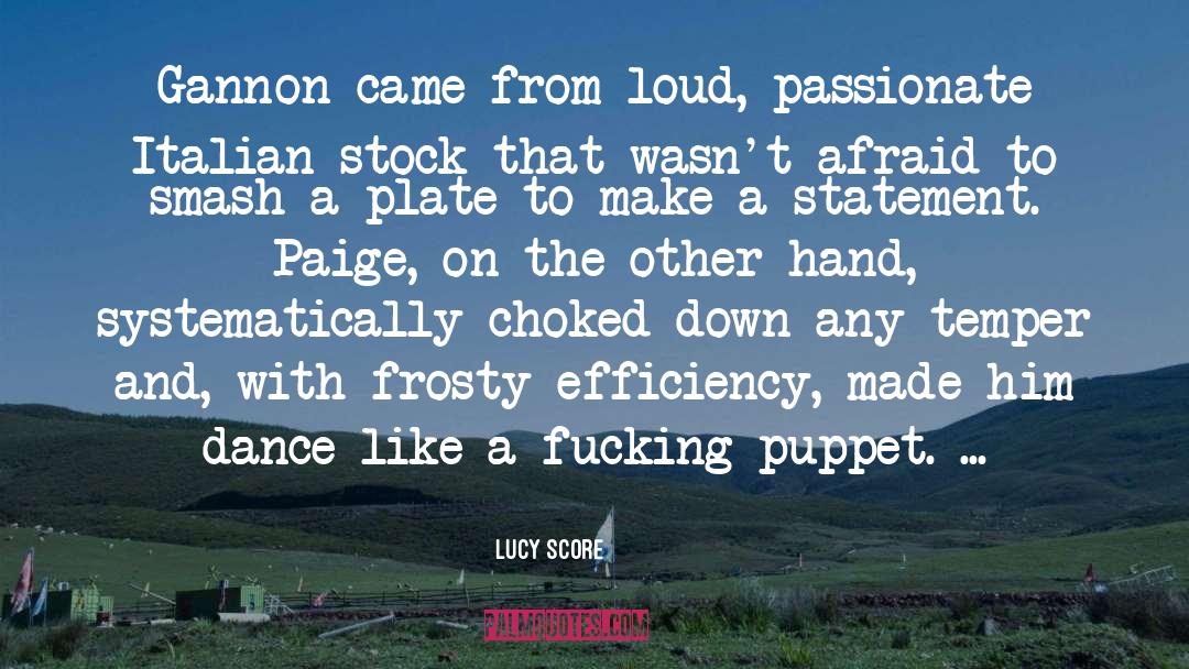 Puppet quotes by Lucy Score