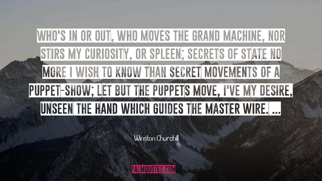 Puppet Show quotes by Winston Churchill