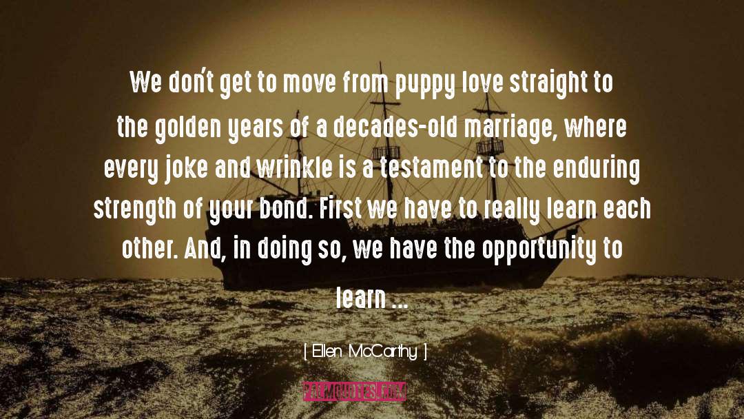 Puppy Love quotes by Ellen McCarthy