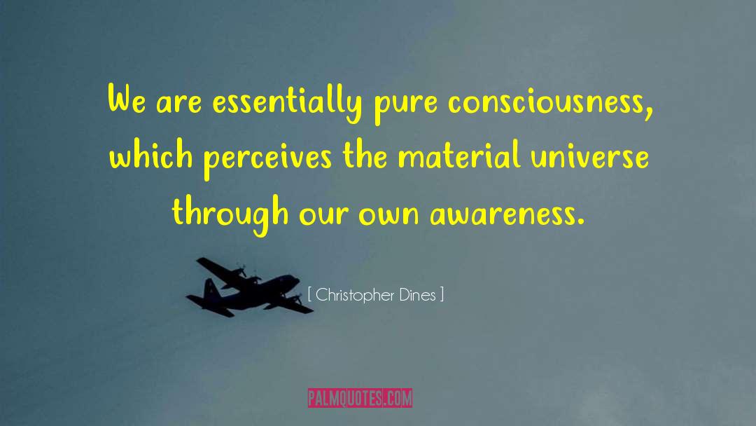 Pure Awareness Cosmic Field quotes by Christopher Dines