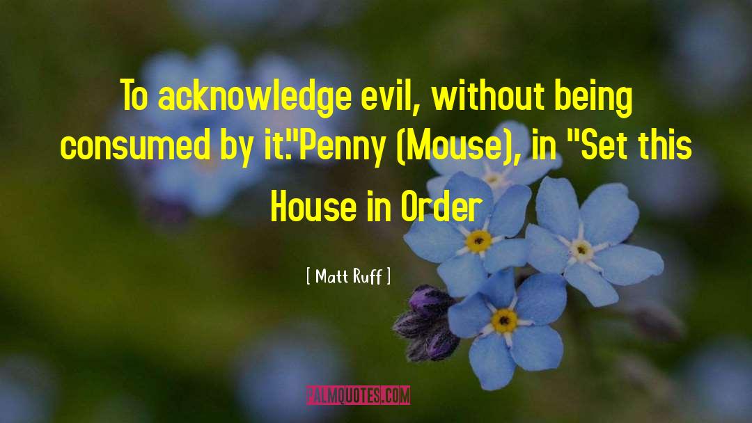 Pure Evil quotes by Matt Ruff