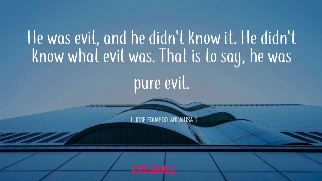 Pure Evil quotes by Jose Eduardo Agualusa