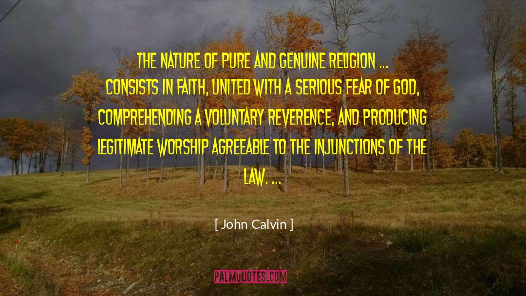 Pure Happiness quotes by John Calvin