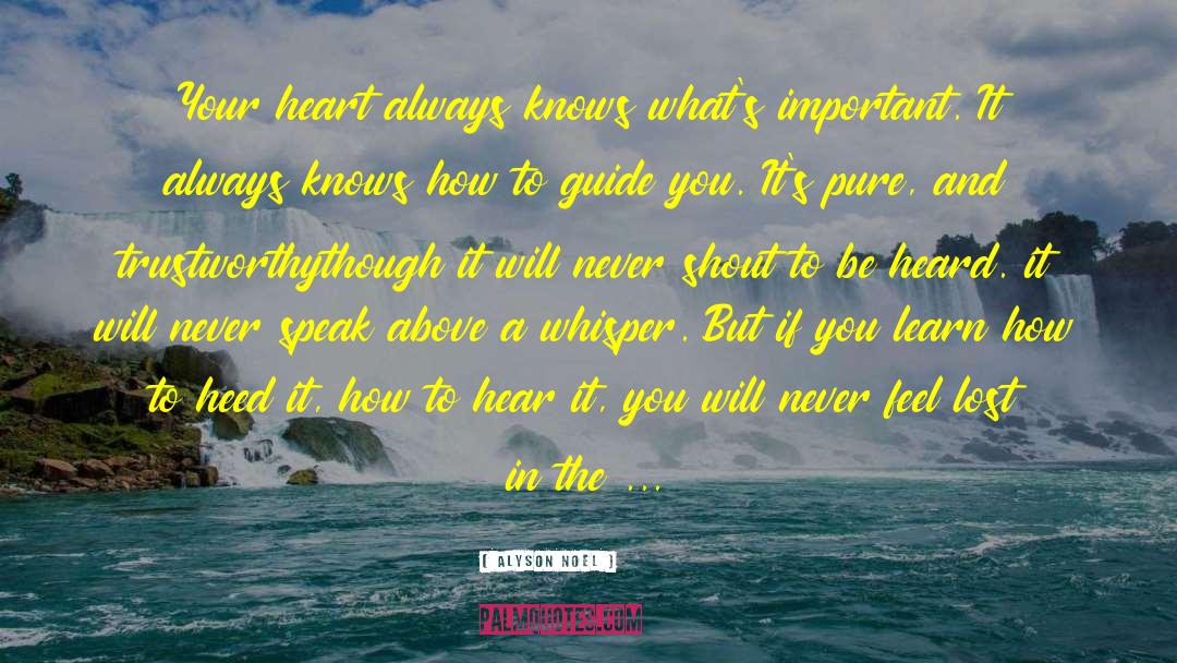 Pure Heart Christian quotes by Alyson Noel