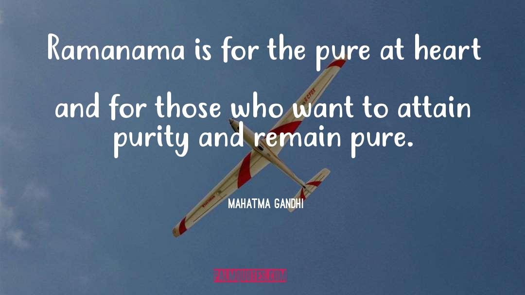 Pure Heart quotes by Mahatma Gandhi