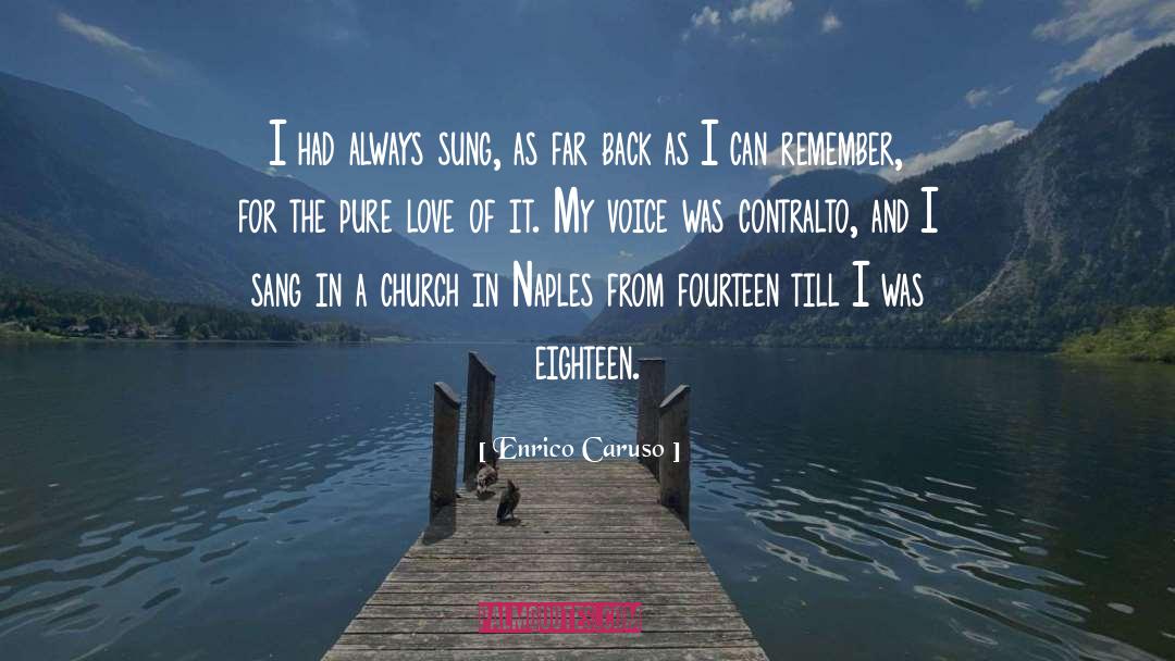 Pure Love quotes by Enrico Caruso