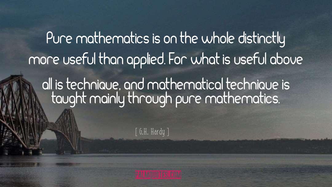 Pure Mathematics quotes by G.H. Hardy