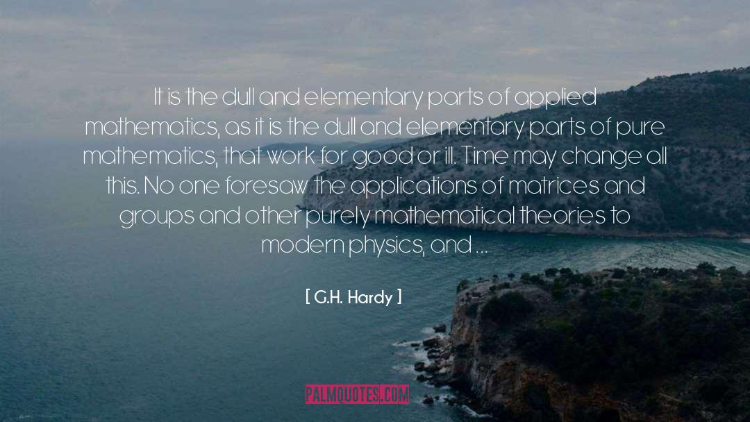 Pure Mathematics quotes by G.H. Hardy