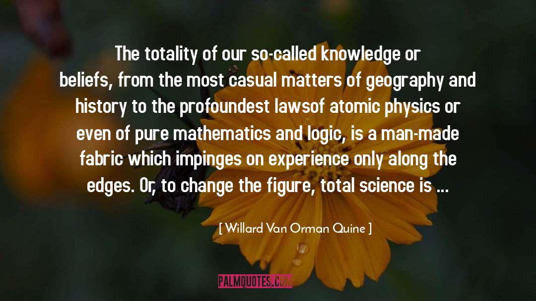 Pure Mathematics quotes by Willard Van Orman Quine