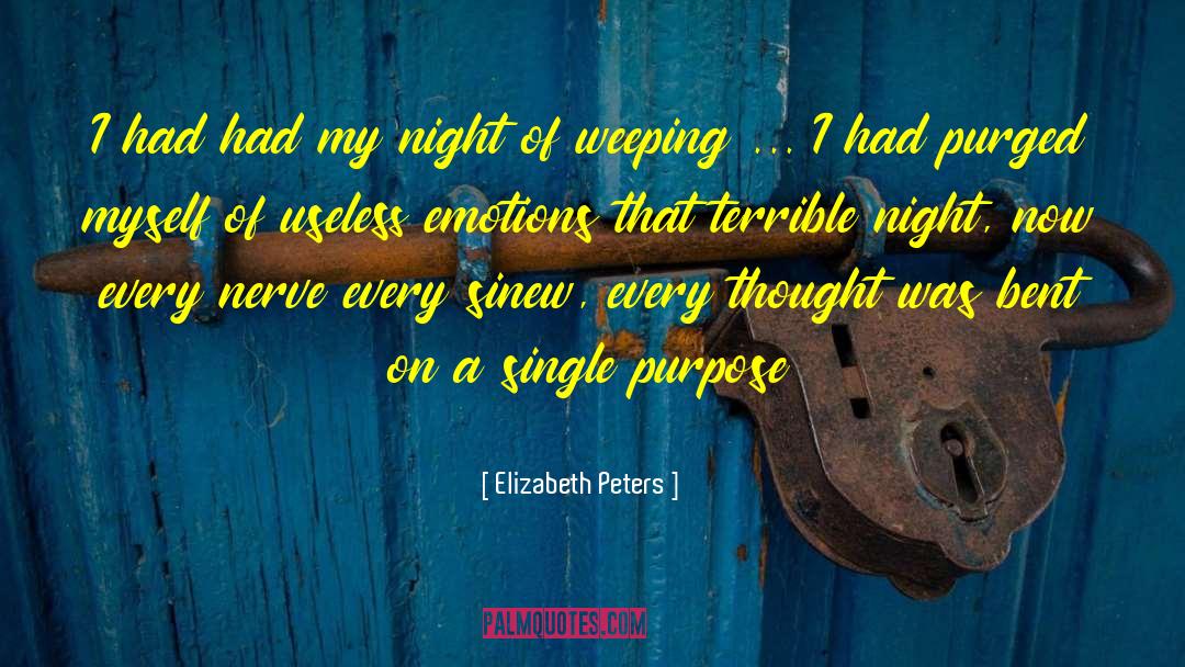 Purged quotes by Elizabeth Peters