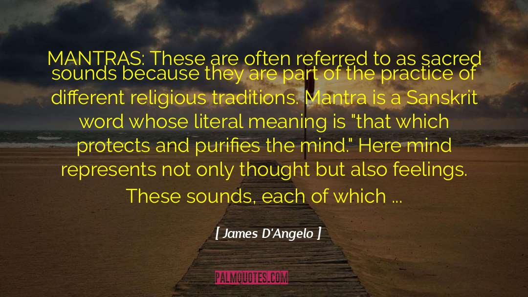 Purifies The Mind quotes by James D'Angelo