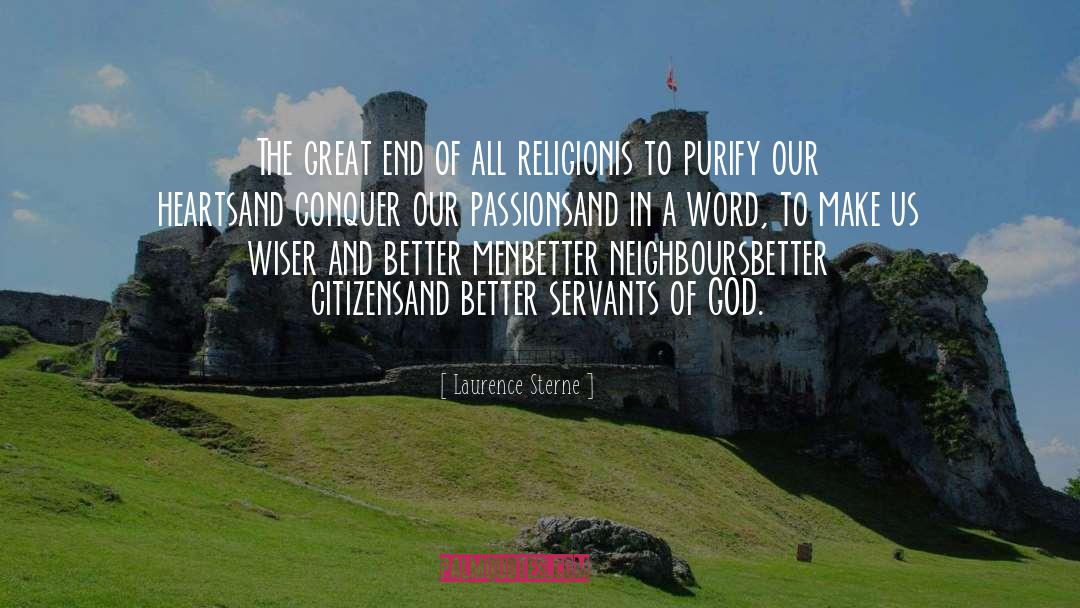 Purify quotes by Laurence Sterne