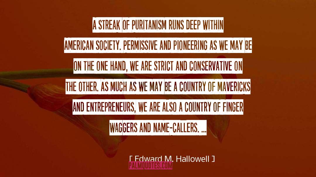 Puritanism quotes by Edward M. Hallowell