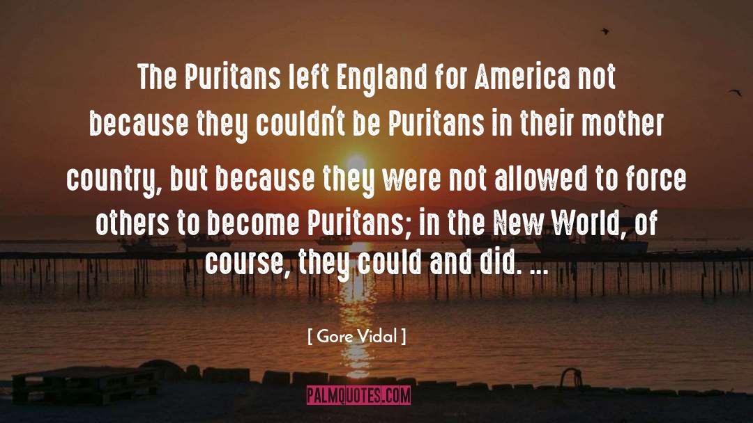 Puritans quotes by Gore Vidal