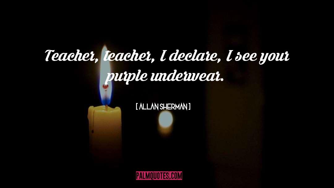 Purple quotes by Allan Sherman