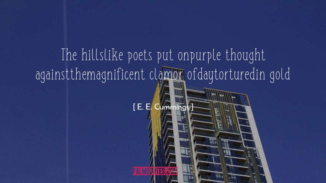 Purple quotes by E. E. Cummings