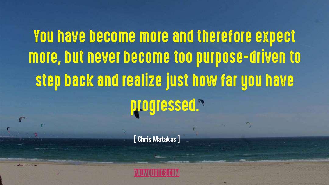Purpose Driven quotes by Chris Matakas