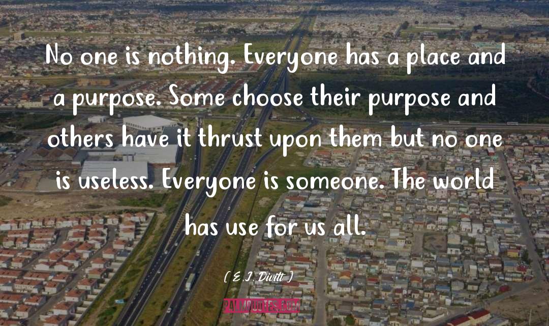 Purpose Goals quotes by E.J. Divitt