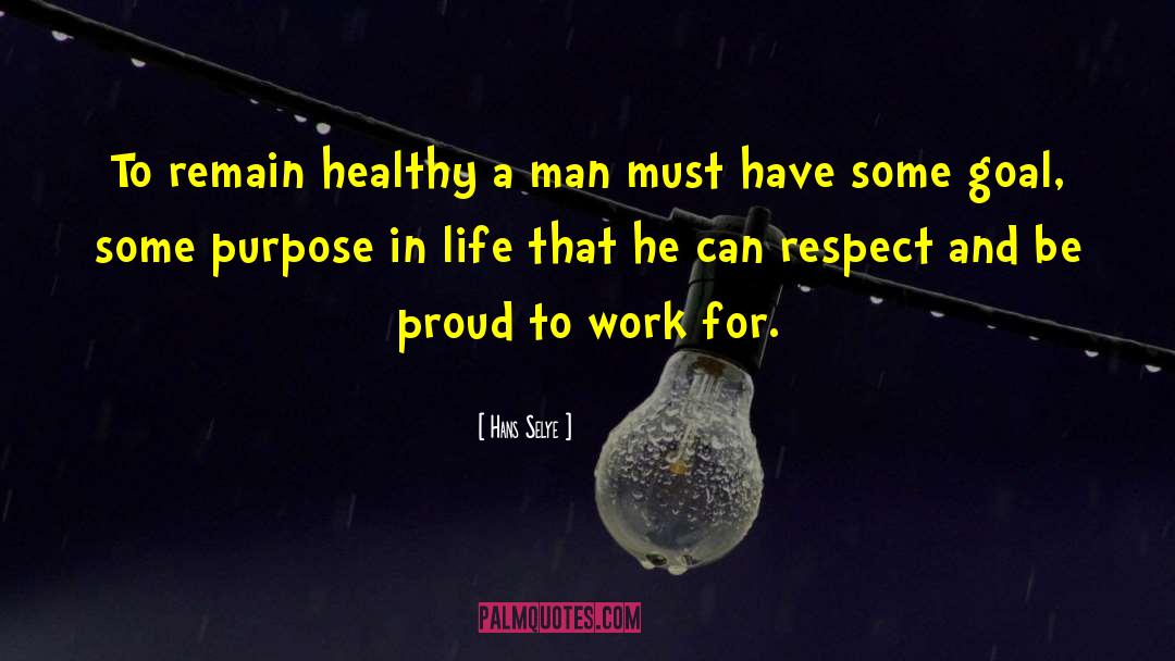 Purpose In Life quotes by Hans Selye