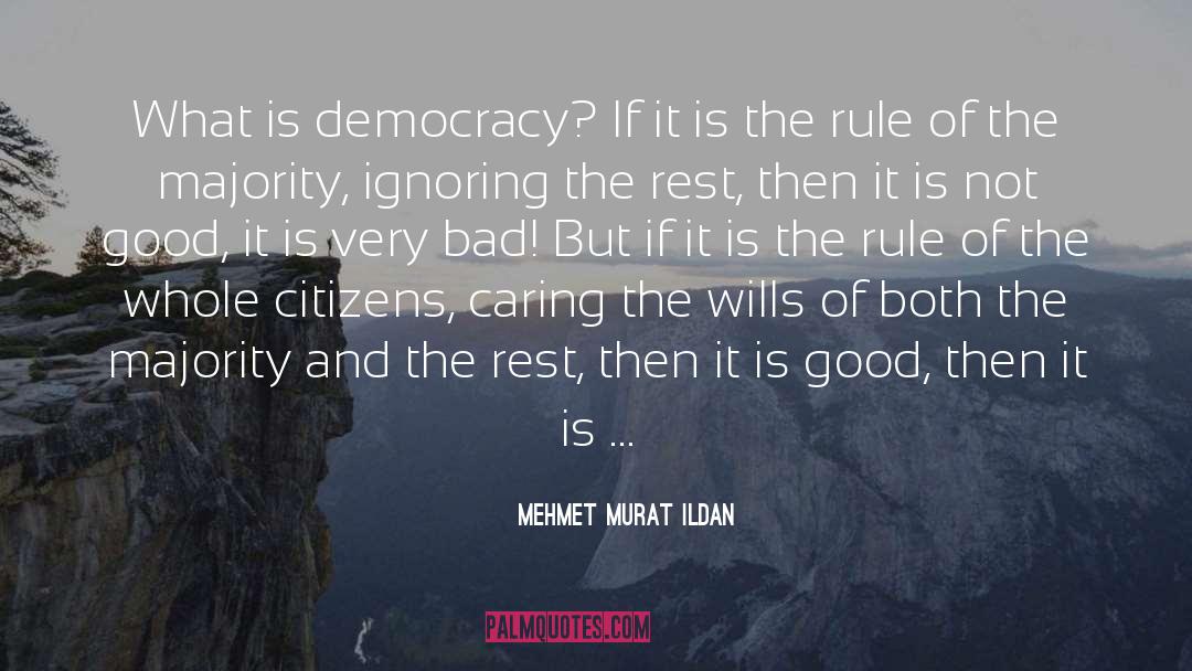 Purpose Of Democracy quotes by Mehmet Murat Ildan