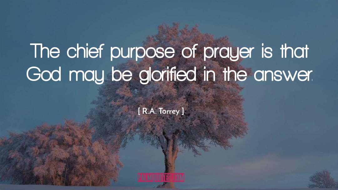 Purpose Of Prayer quotes by R.A. Torrey