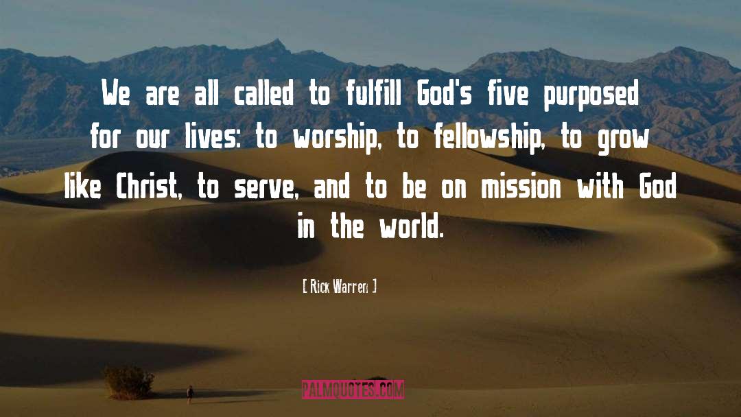 Purposed quotes by Rick Warren