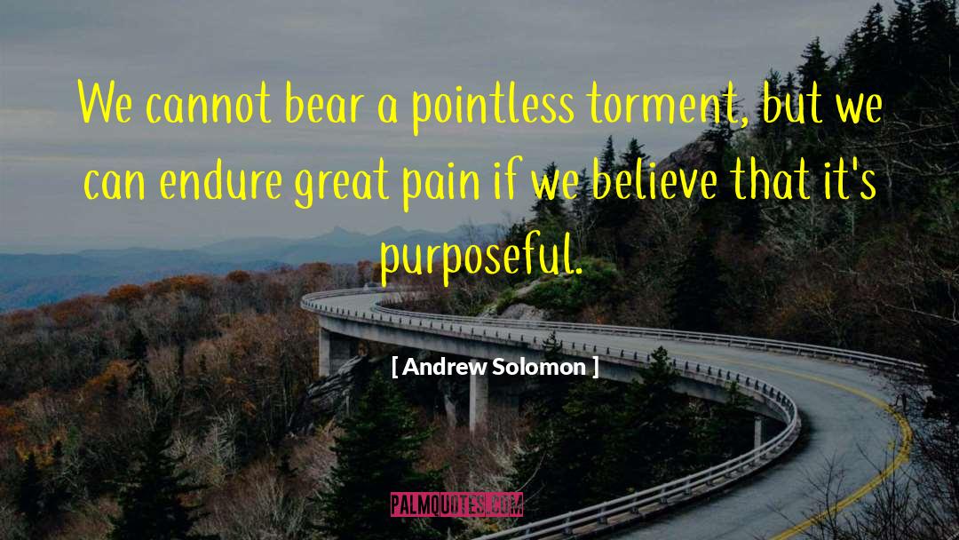 Purposeful quotes by Andrew Solomon