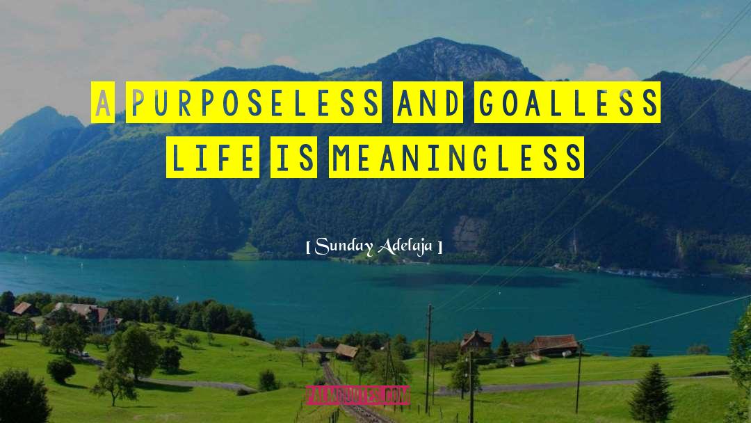 Purposeless Life quotes by Sunday Adelaja