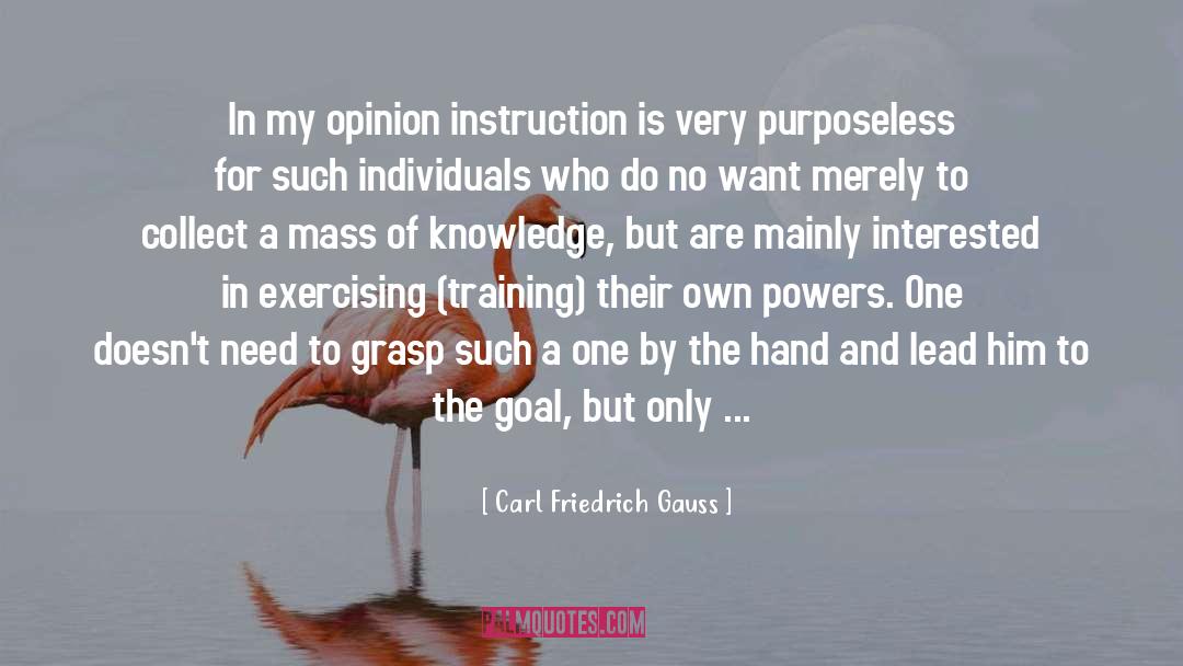 Purposeless quotes by Carl Friedrich Gauss