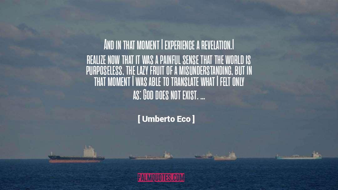 Purposeless quotes by Umberto Eco