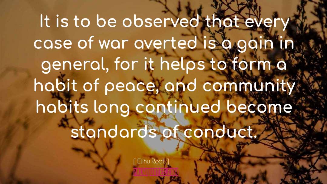 Pursue Peace quotes by Elihu Root
