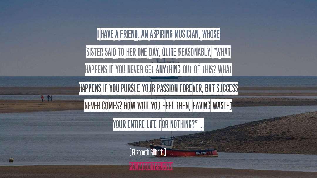 Pursue Your Passion quotes by Elizabeth Gilbert