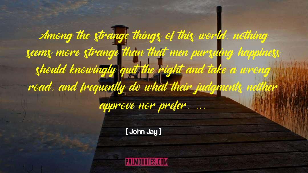 Pursuing Happiness quotes by John Jay