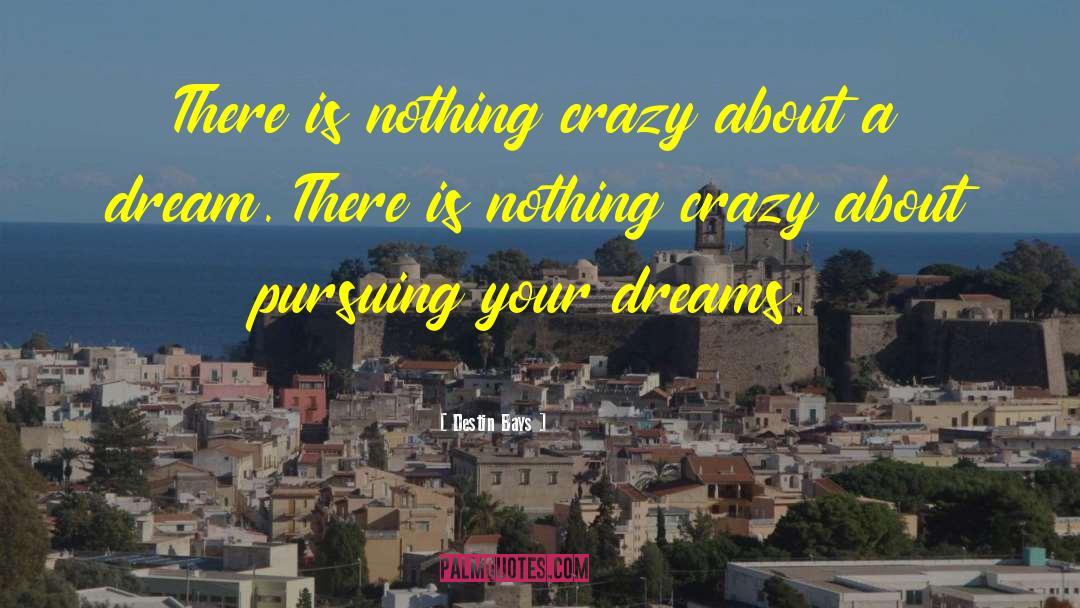 Pursuing Your Dreams quotes by Destin Bays