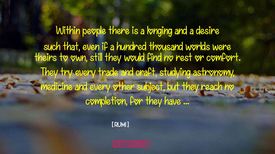 Pursuits quotes by Rumi