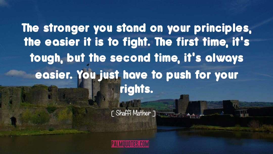Push Down quotes by Shaffi Mather