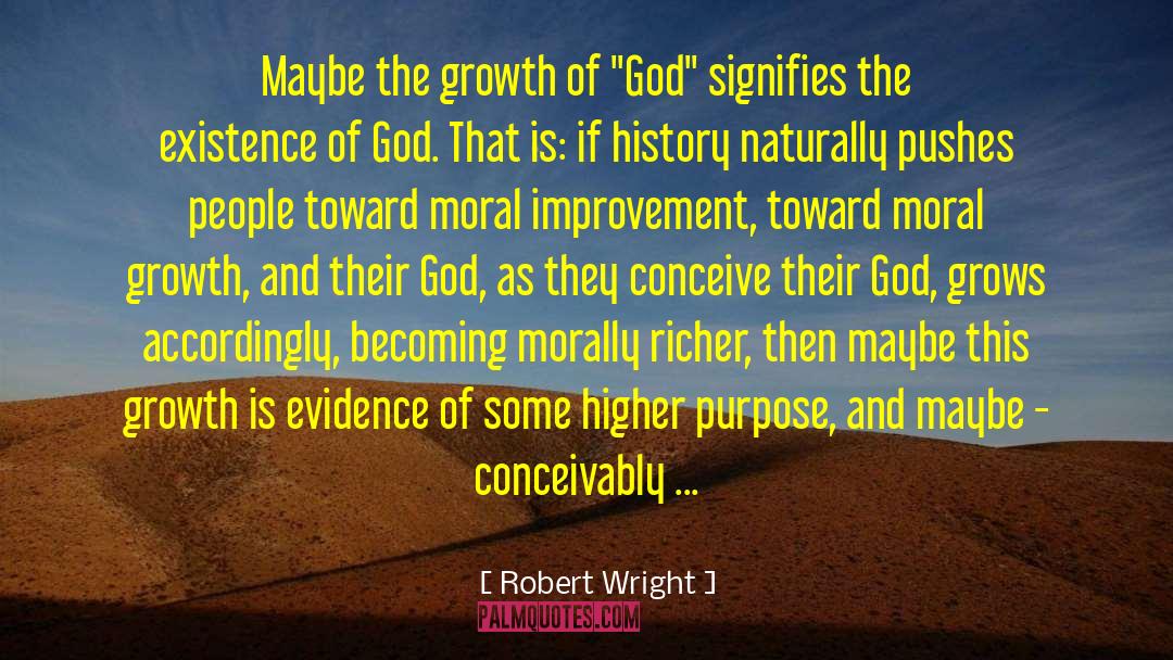 Pushes quotes by Robert Wright