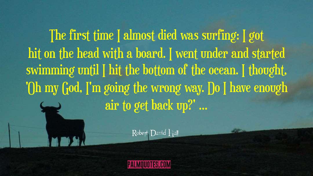 Pushing Back quotes by Robert David Hall