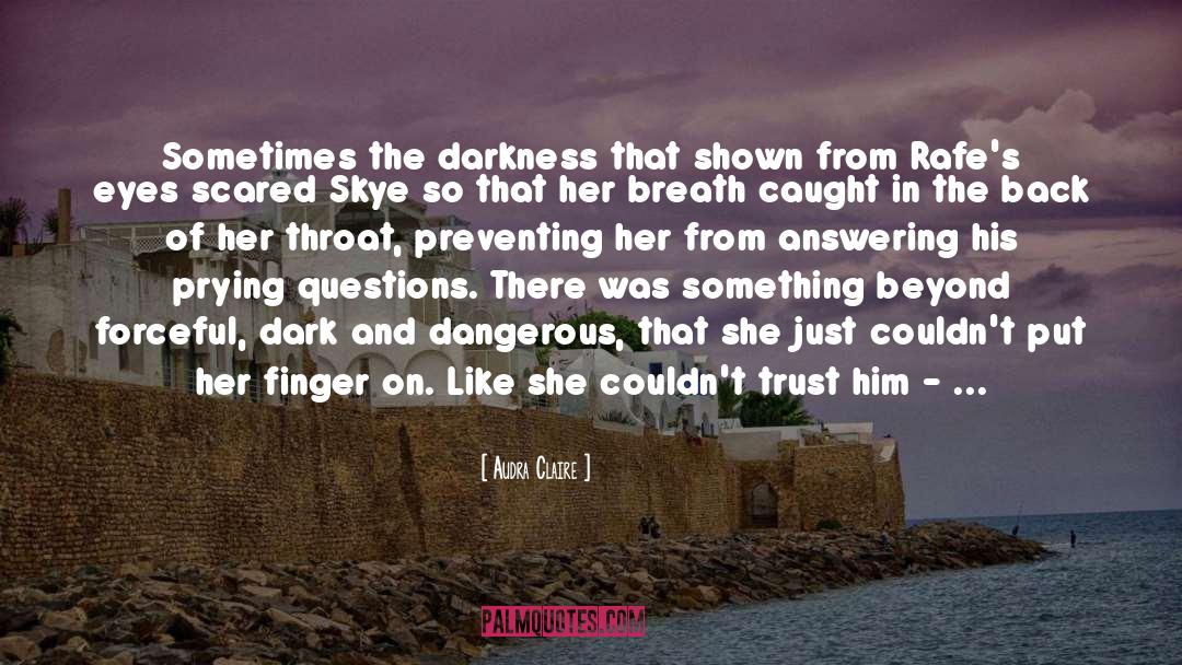 Pushing Back The Darkness quotes by Audra Claire