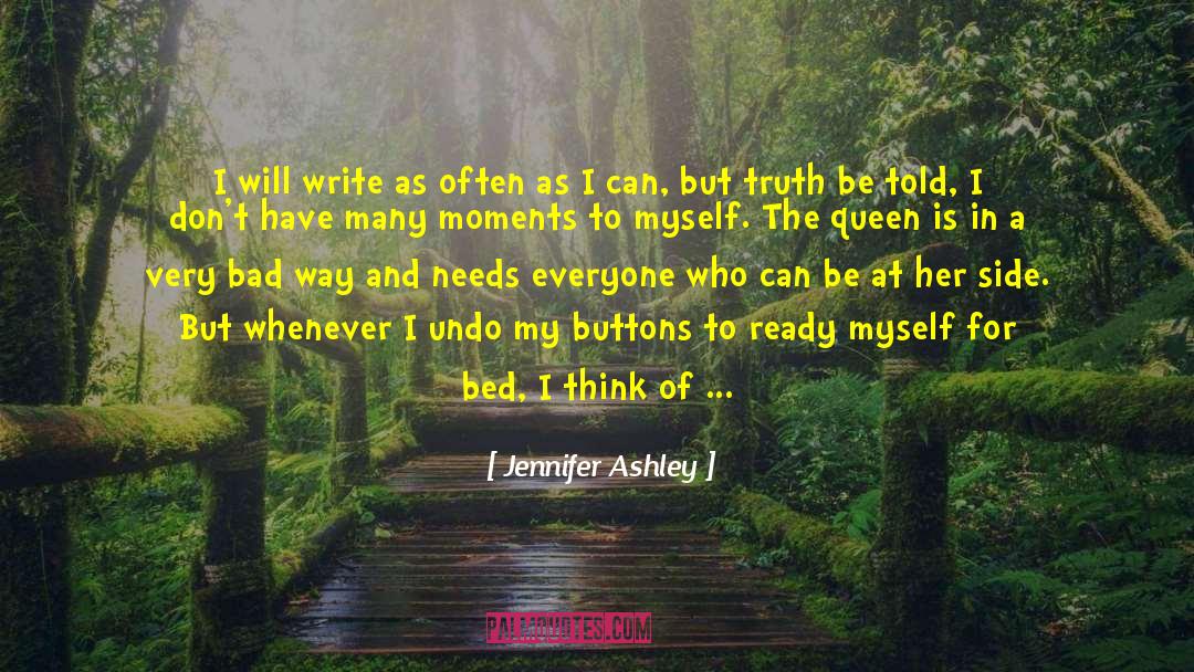 Pushing Buttons quotes by Jennifer Ashley