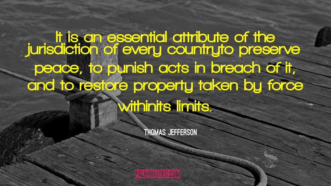 Pushing The Limits quotes by Thomas Jefferson