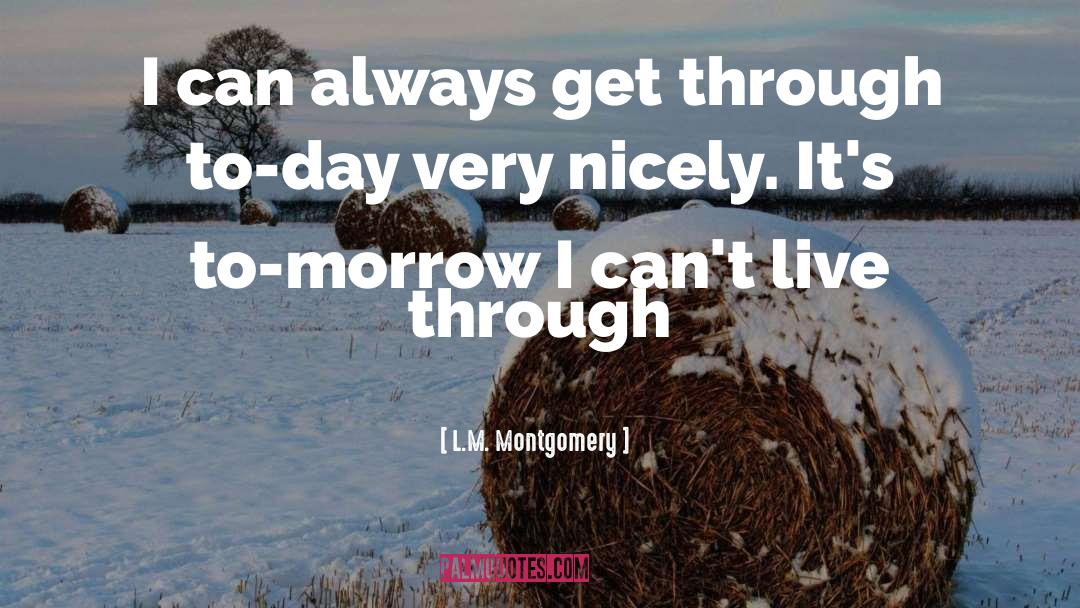 Pushing Through Depression quotes by L.M. Montgomery