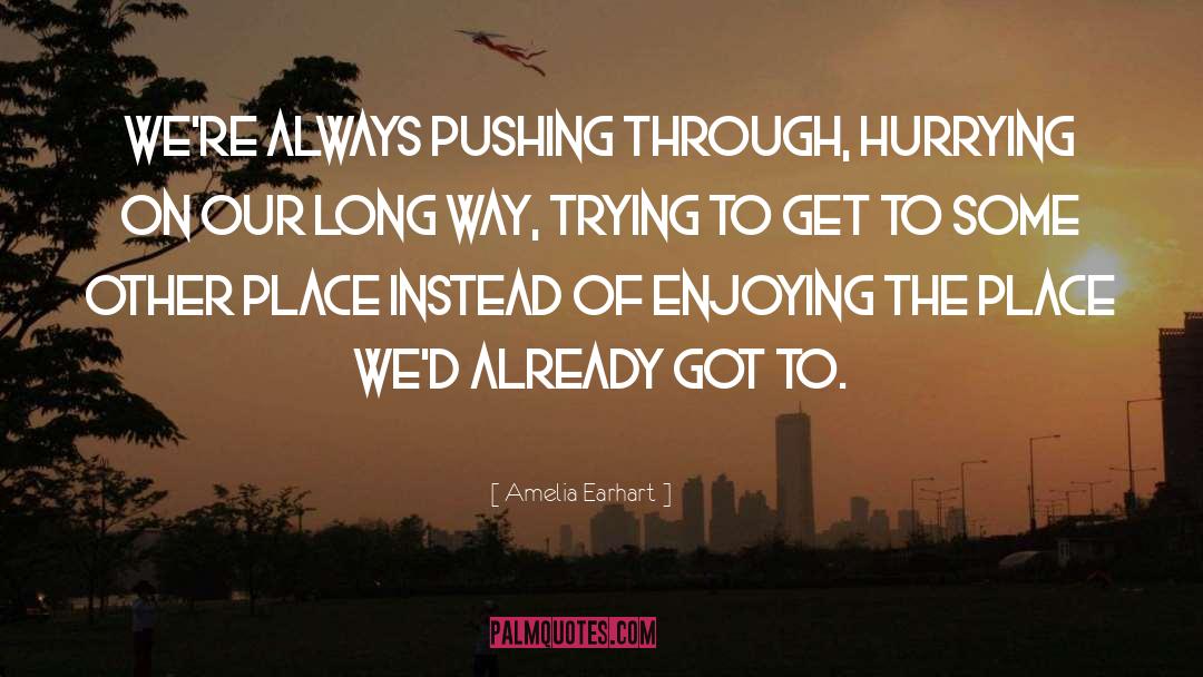 Pushing Through quotes by Amelia Earhart