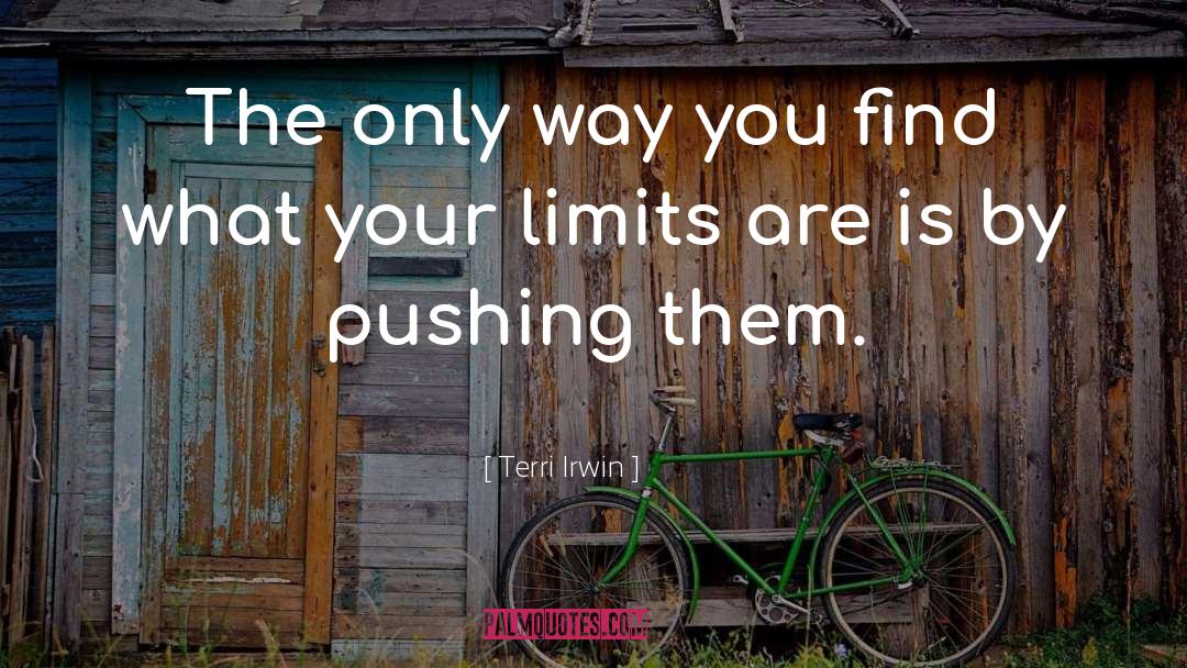 Pushing Your Limits quotes by Terri Irwin